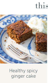 Healthy spicy ginger cake 