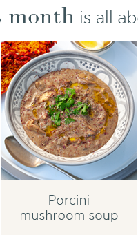 Porcini mushroom soup 