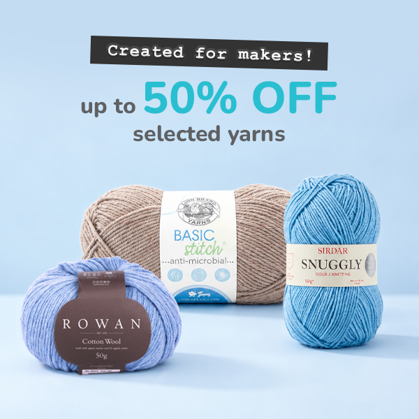 Up to 50% off selected yarns