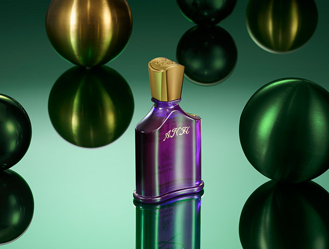 Engraved bottle of Queen of SIlk