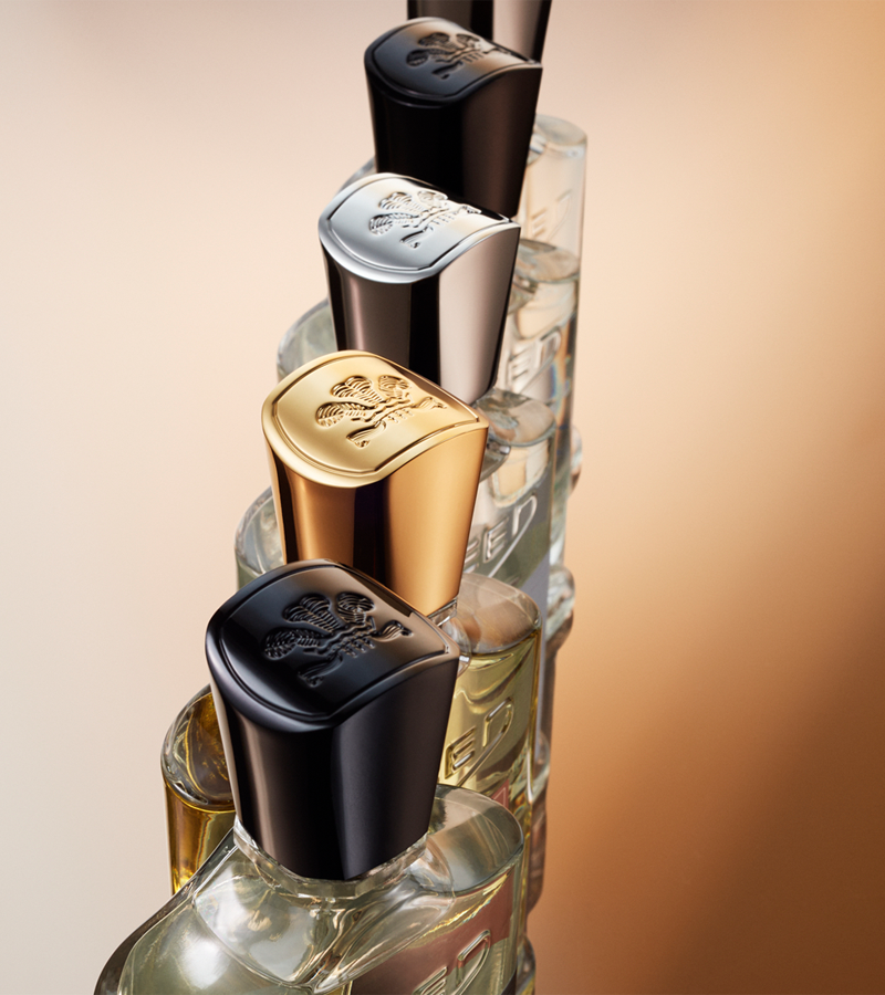 Fragrances lined up