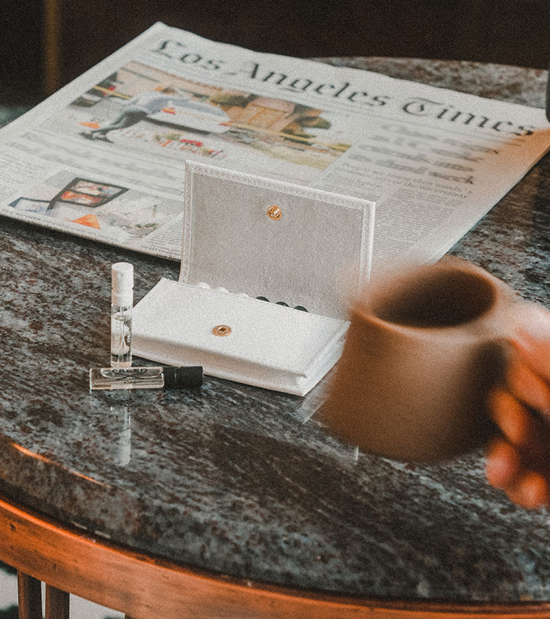 White Leather Sample Wallet