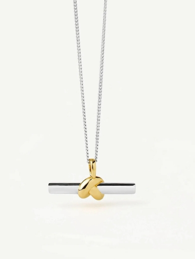 Lucy Williams T-Bar Knot Pendant Necklace