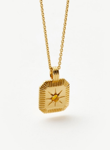 November Birthstone Pendant Necklace