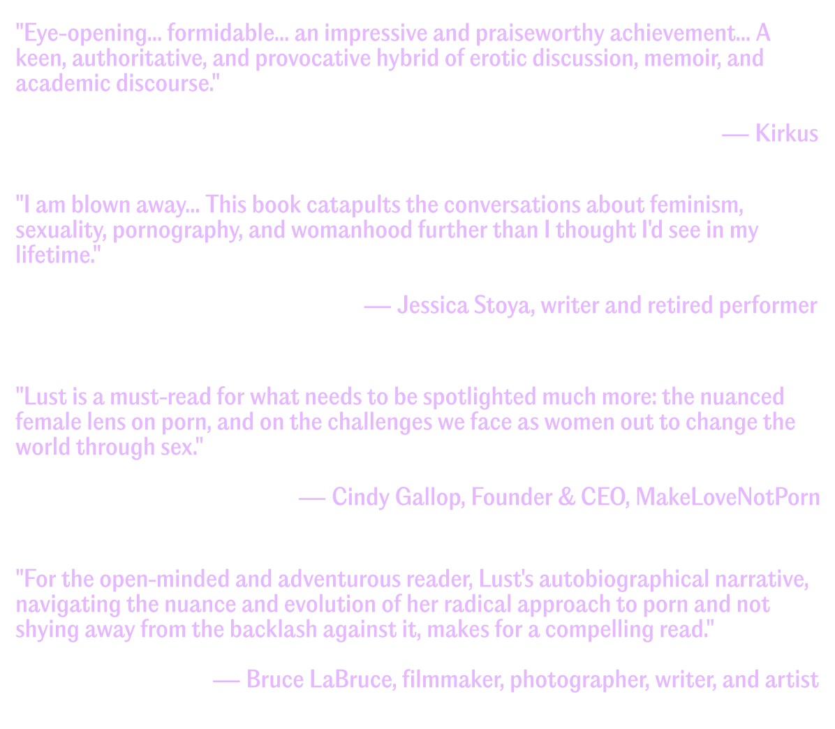 blurbs