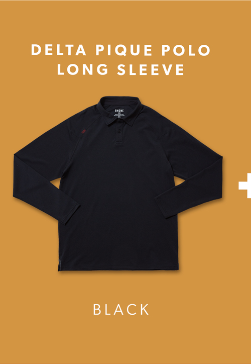 Delta Pique Polo - Black