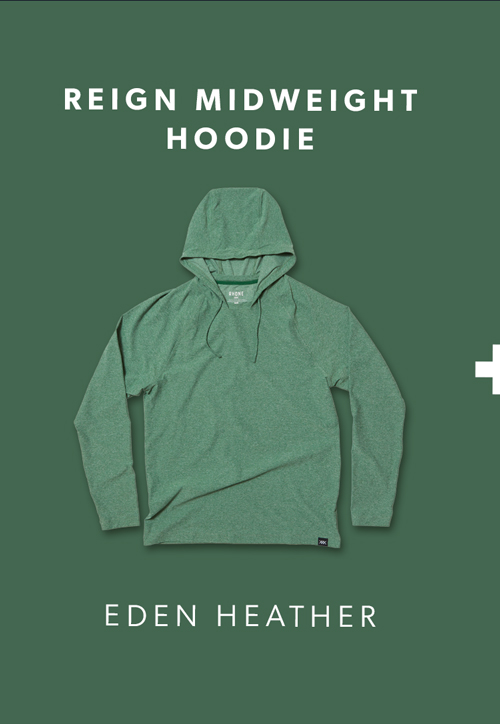 Reign Midweight Hoodie - Eden Heather