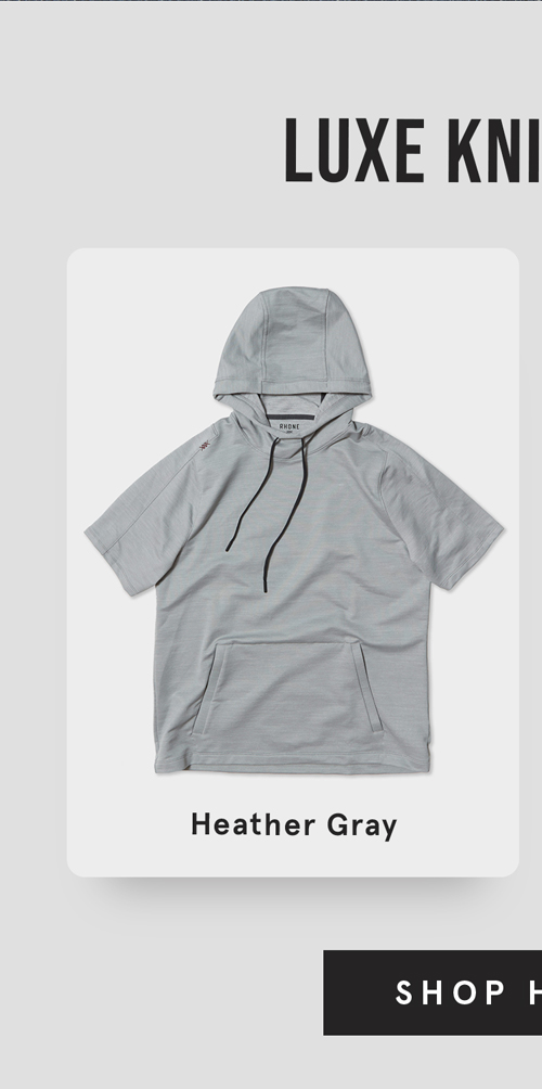 Luxe Knit Hoodie - Heather Gray