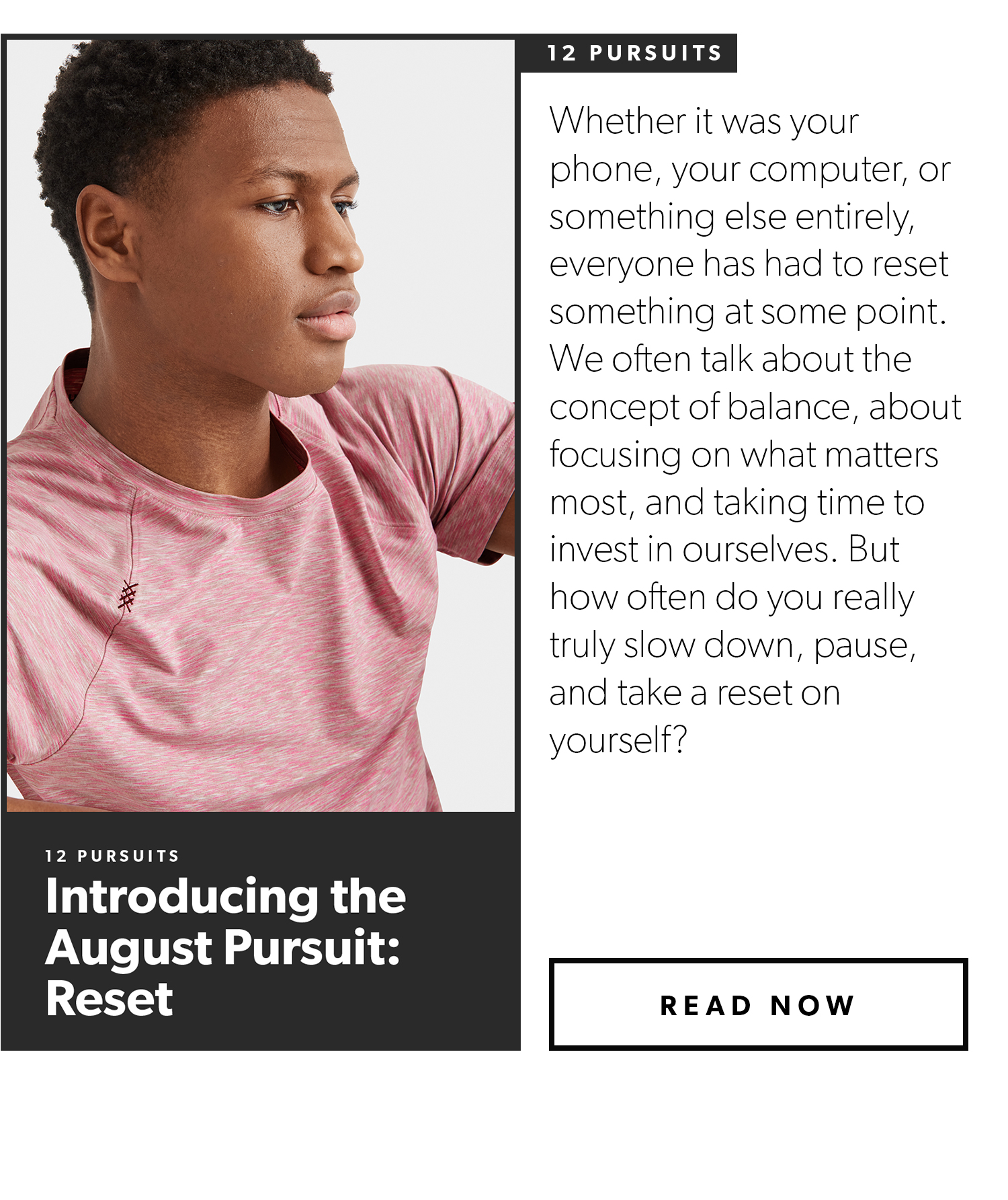 Introducing the August Pursuit: Reset