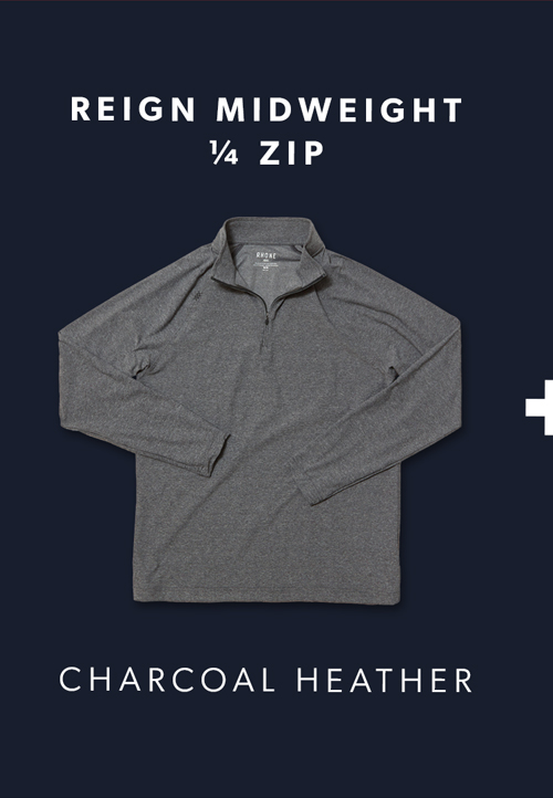 Reign Midweight 1/4 Zip - Charcoal Heather