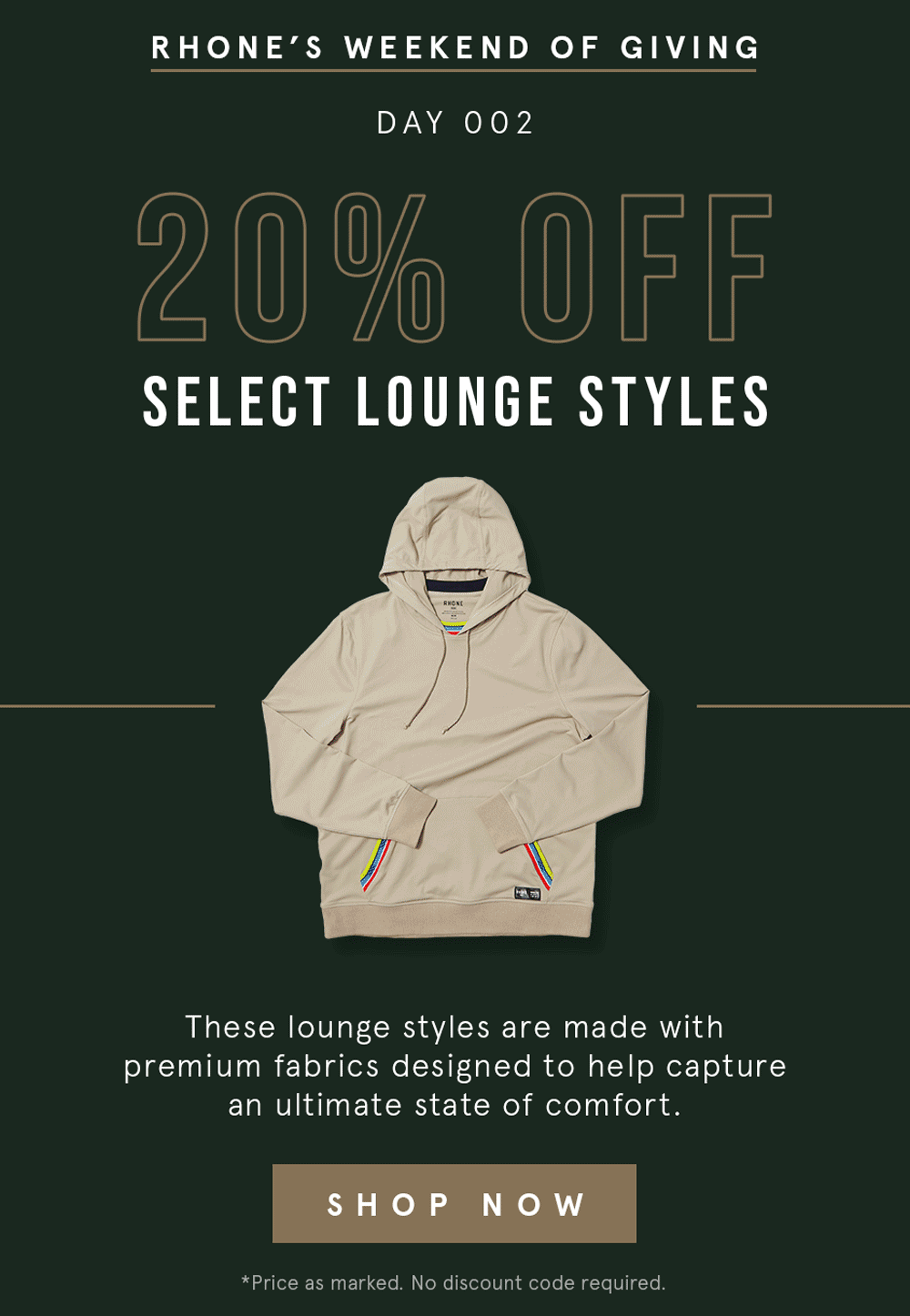 20% Off Select Lounge Styles