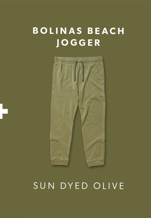 Bolinas Beach Jogger - Sun Dyed Olive
