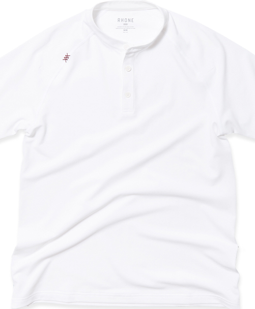 Delta Pique Banded Collar Polo - White