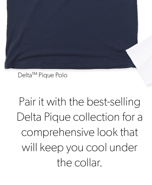 Delta Pique Polo - Navy
