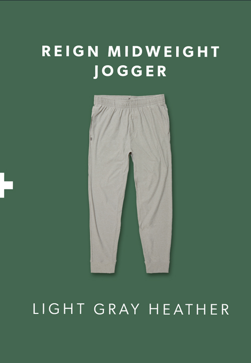 Reign Midweight Jogger - Light Gray Heather