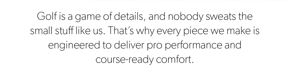 Golf is a game of details
