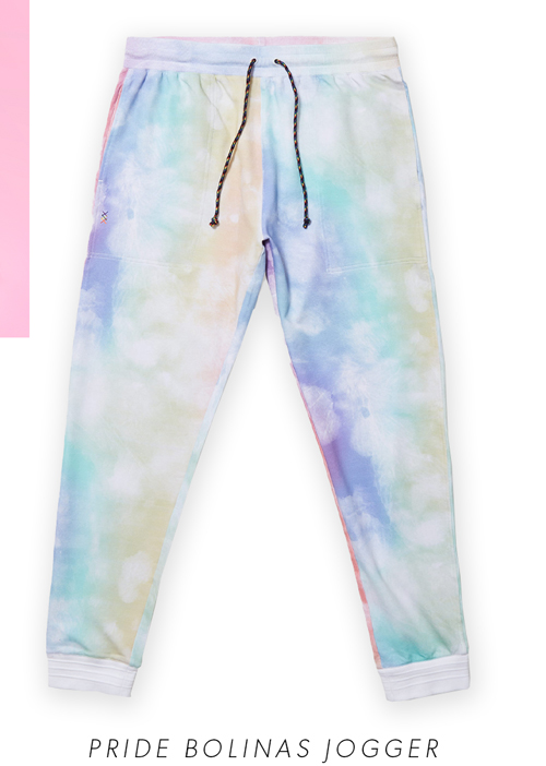 Pride Bolinas Beach Jogger Flat Lay (Tie Dye)