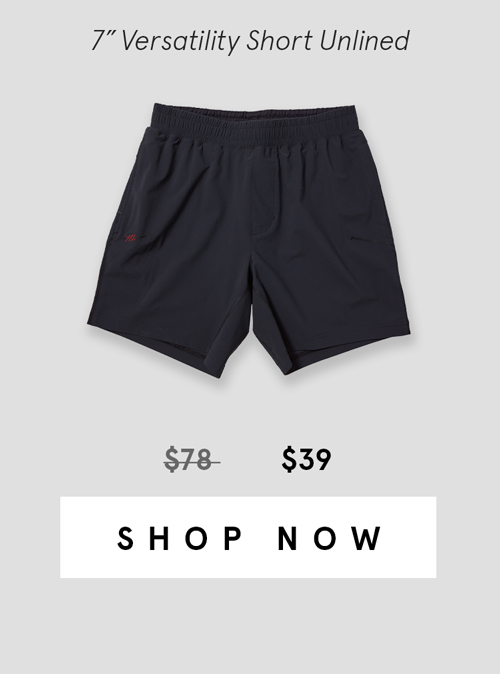 7" Versatility Short Unlined - Black