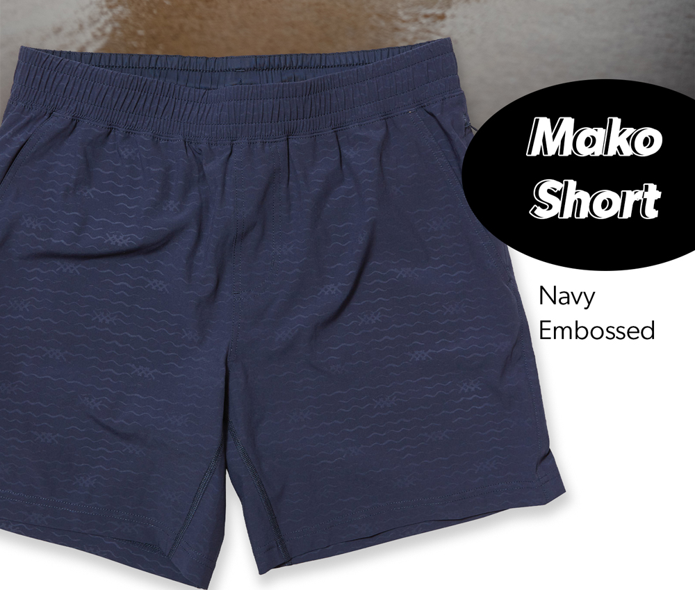 Navy Embossed