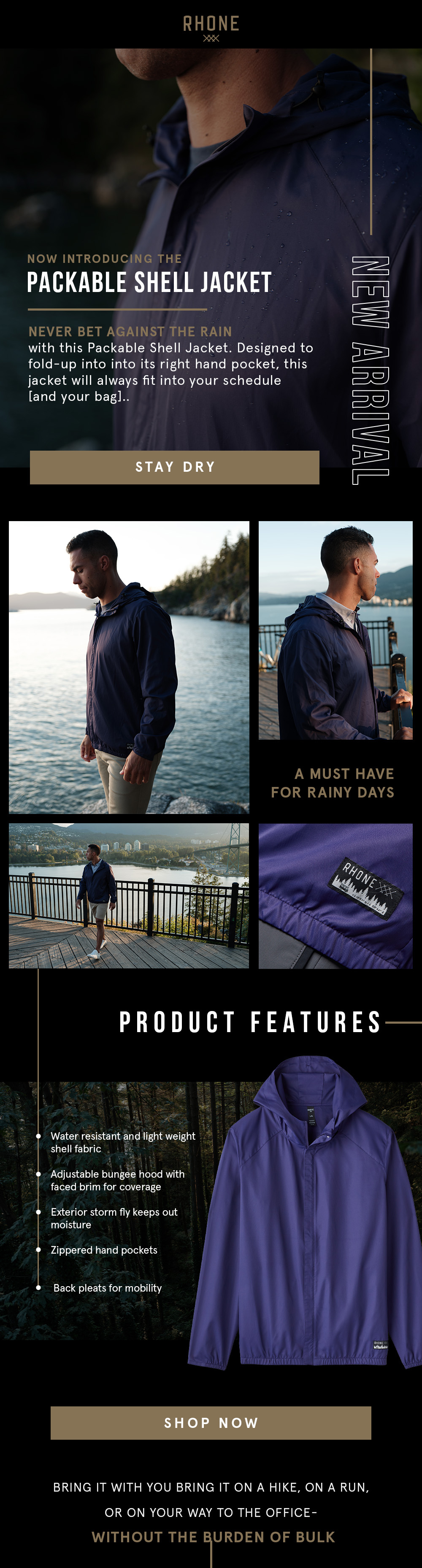 Introducing the Packing Shell Jacket Rhone