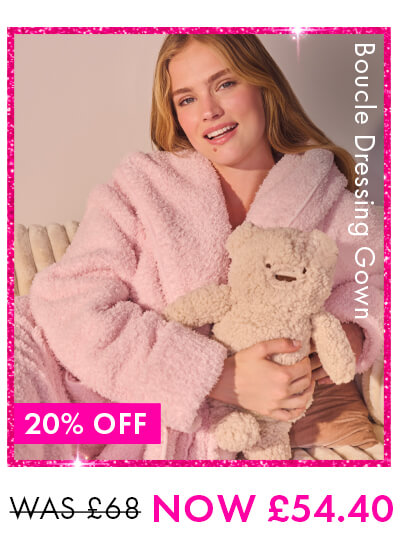 Fluffy boucle long robe