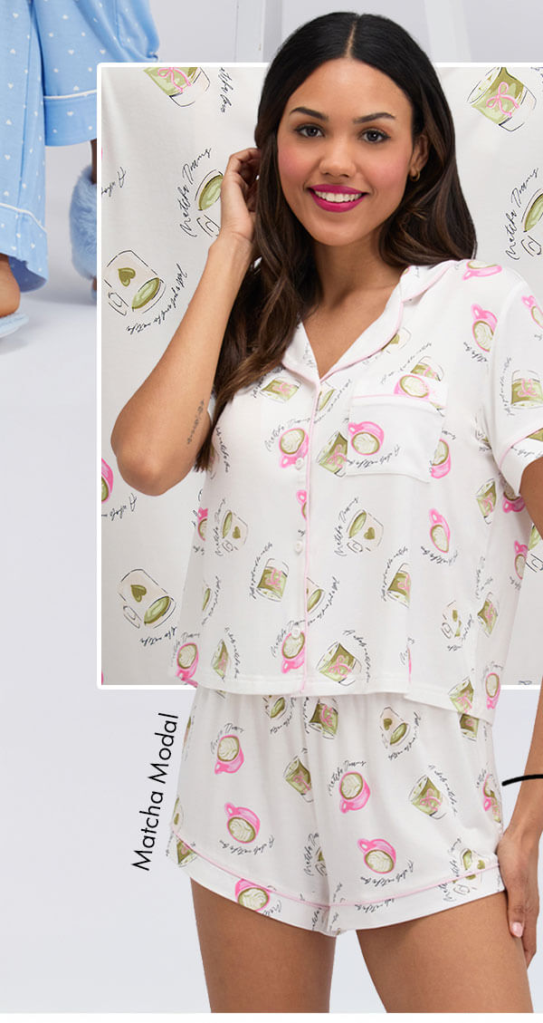 Matcha modal short pyjama set 