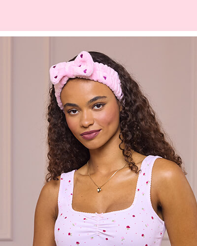 Floral ribbed short pyjama set 
