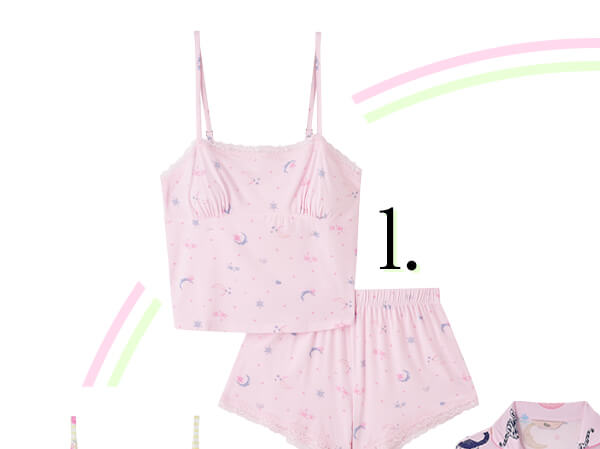 Moon & stars modal short cami set
