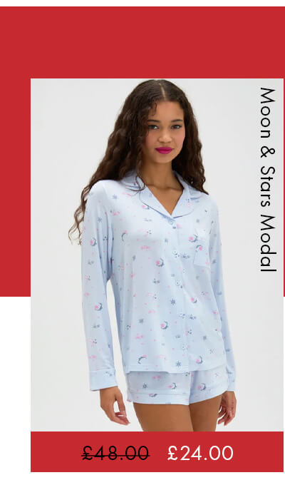 Moon & stars modal short pyjama set