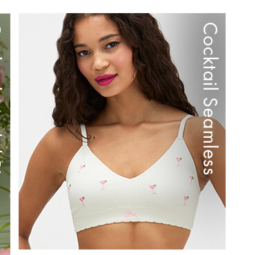 Cocktail embroidered seamless bralette