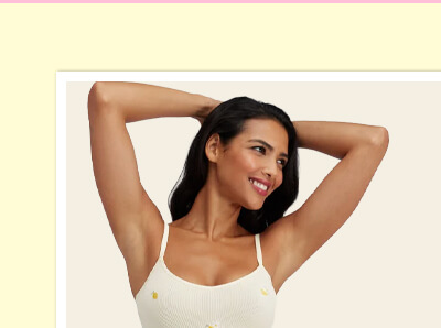 Lemon embroidered seamless cami top