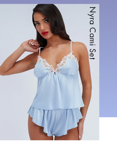 Nyra satin cami set 
