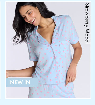 Strawberry modal short pyjama set