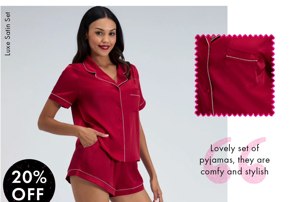 Luxe satin short pyjama set 