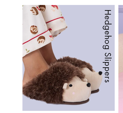 Hedgehog fluffy mule slippers
