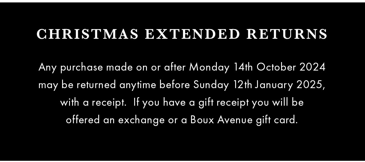 Christmas Extended Returns 
