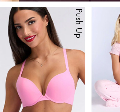 Push up microfibre plunge t-shirt bra
