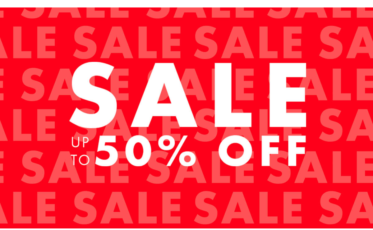 SALE UP TO 50% OFF 