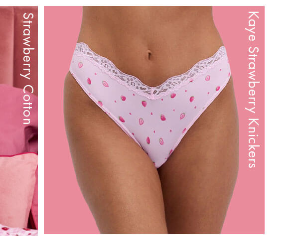 Kaye strawberry brazilian knickers