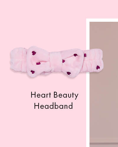 Heart embroidered beauty headband 