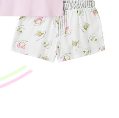 Matcha woven short pyjama set