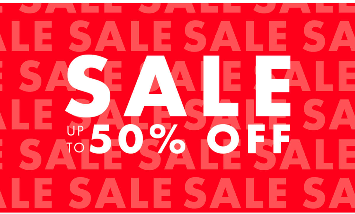 SALE UP TO 50% OFF 