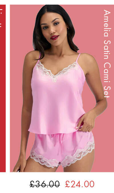 Amelia satin cami set