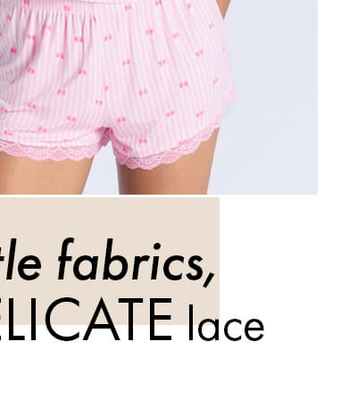 Stripe & bow modal cami short pyjama set