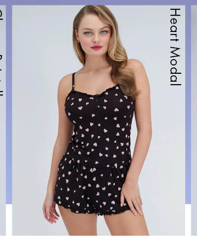 Heart modal cami set 