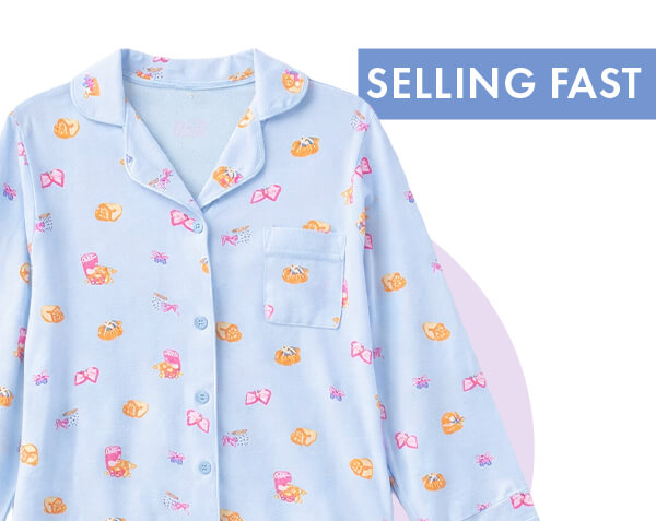 Breakfast print modal short pyjama set 