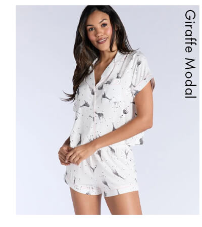 Giraffe modal short pyjama set