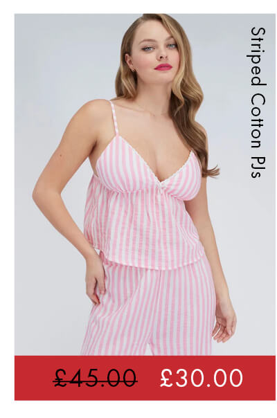 Striped cotton pyjama set