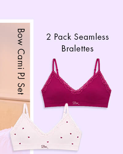 2 pack lace plunge seamless bralettes