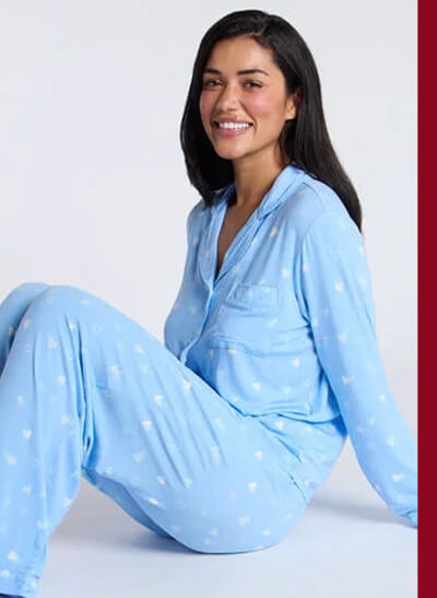 Heart modal pyjama set